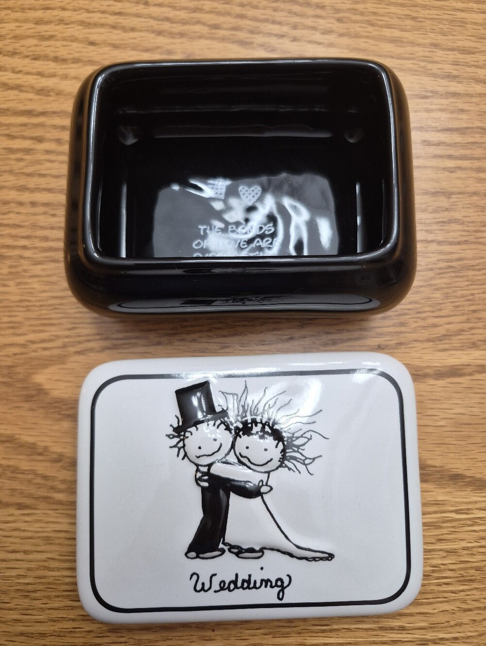 Vintage Papel Wedding Ceramic Trinket Box Children Of The Inner Light NIB - Picture 3 of 10